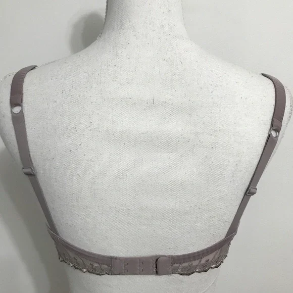 LOU Paris Light Purple Bra with Scalloped Lace - Picture 5 of 13